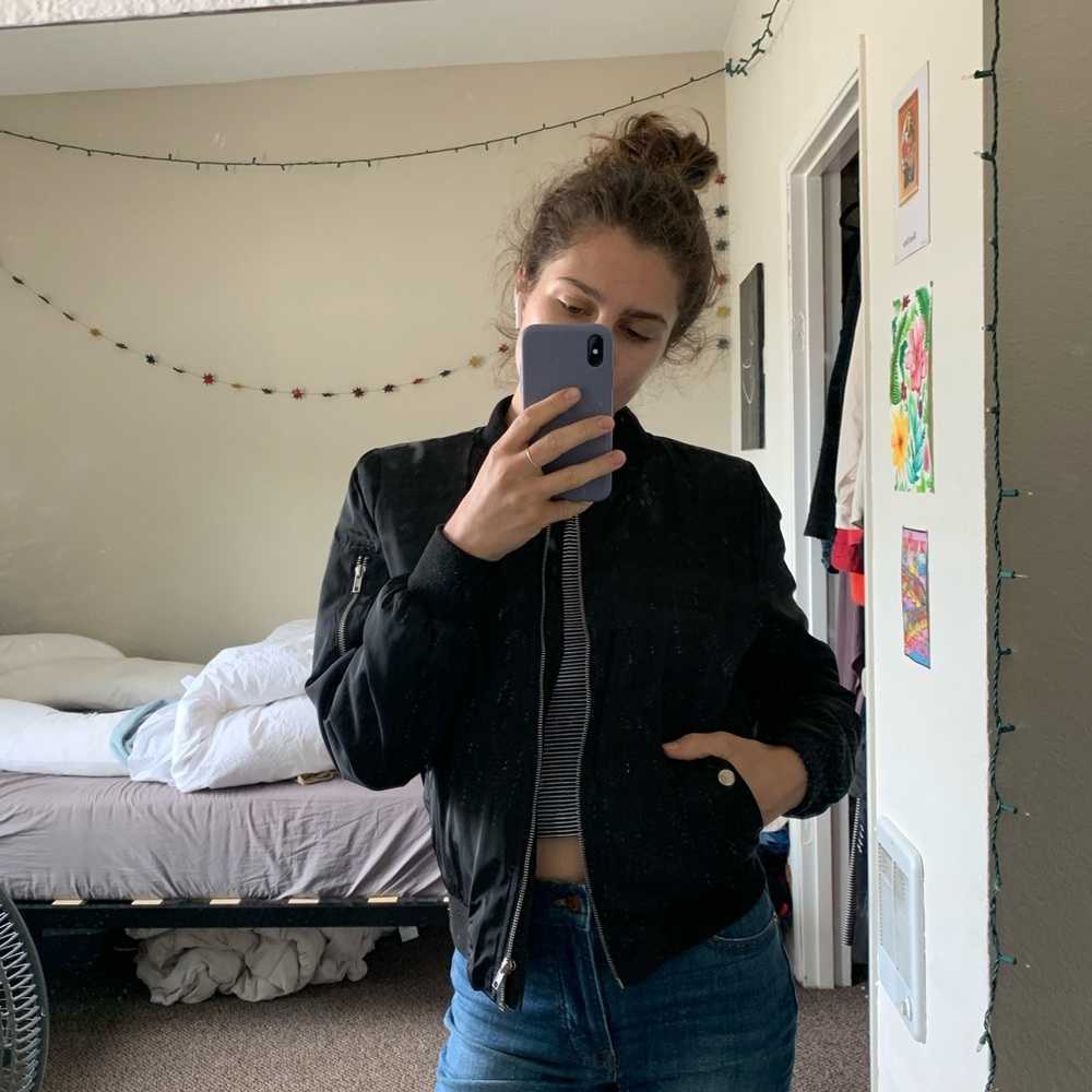 2Bella black bomber jacket!